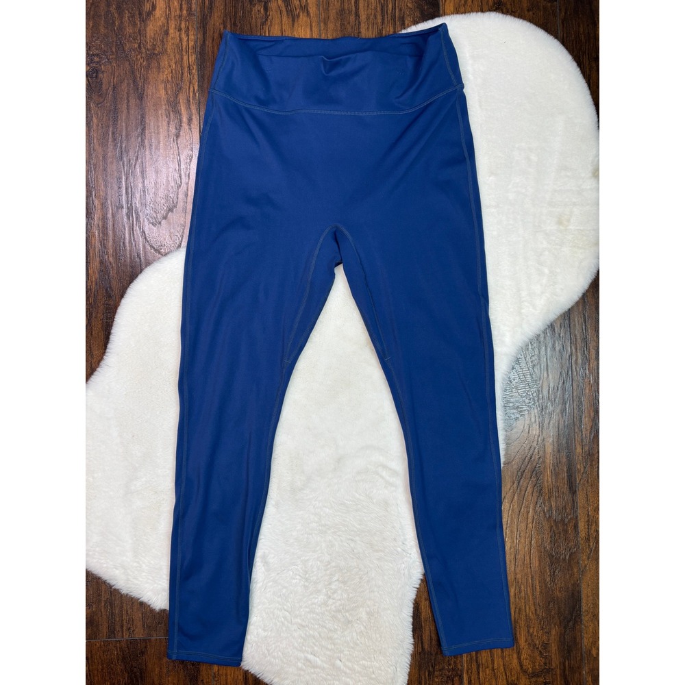 Fabletics Leggings XL Blue Solid Motion365 High Waisted Activewear Women